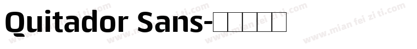 Quitador Sans字体转换